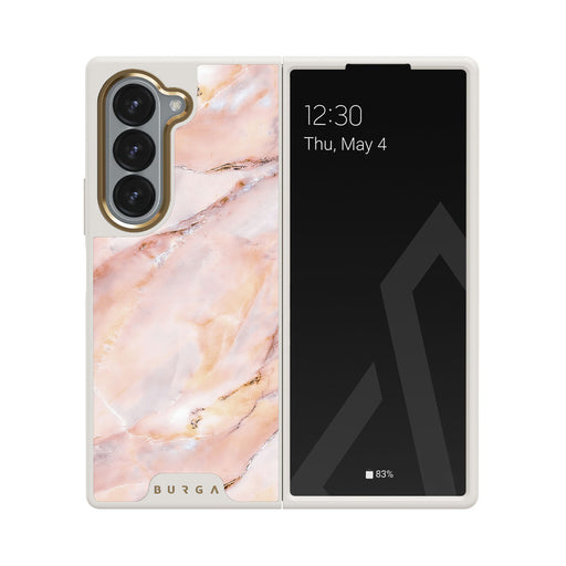 Morning Sunshine - Pastel Marble Samsung Galaxy Z Fold 6 Case 23