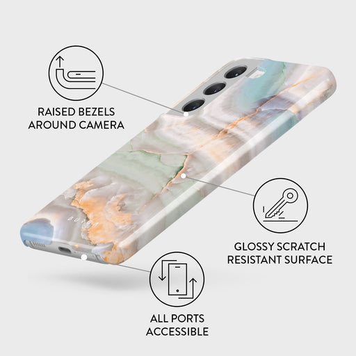 Pastel Hues - Colorful Marble Samsung Galaxy S22 Plus Case 3
