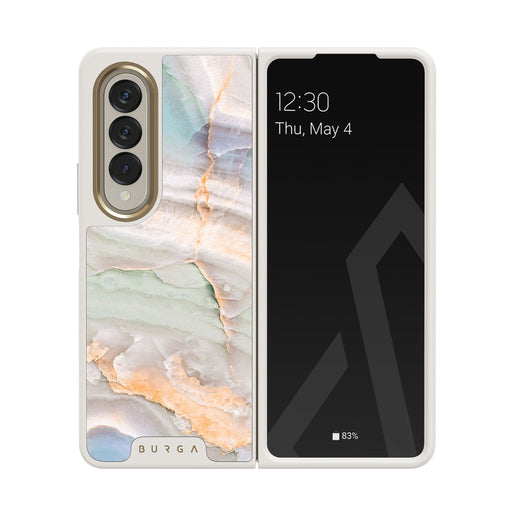Pastel Hues - Colorful Marble Samsung Galaxy Z Fold 4 Case