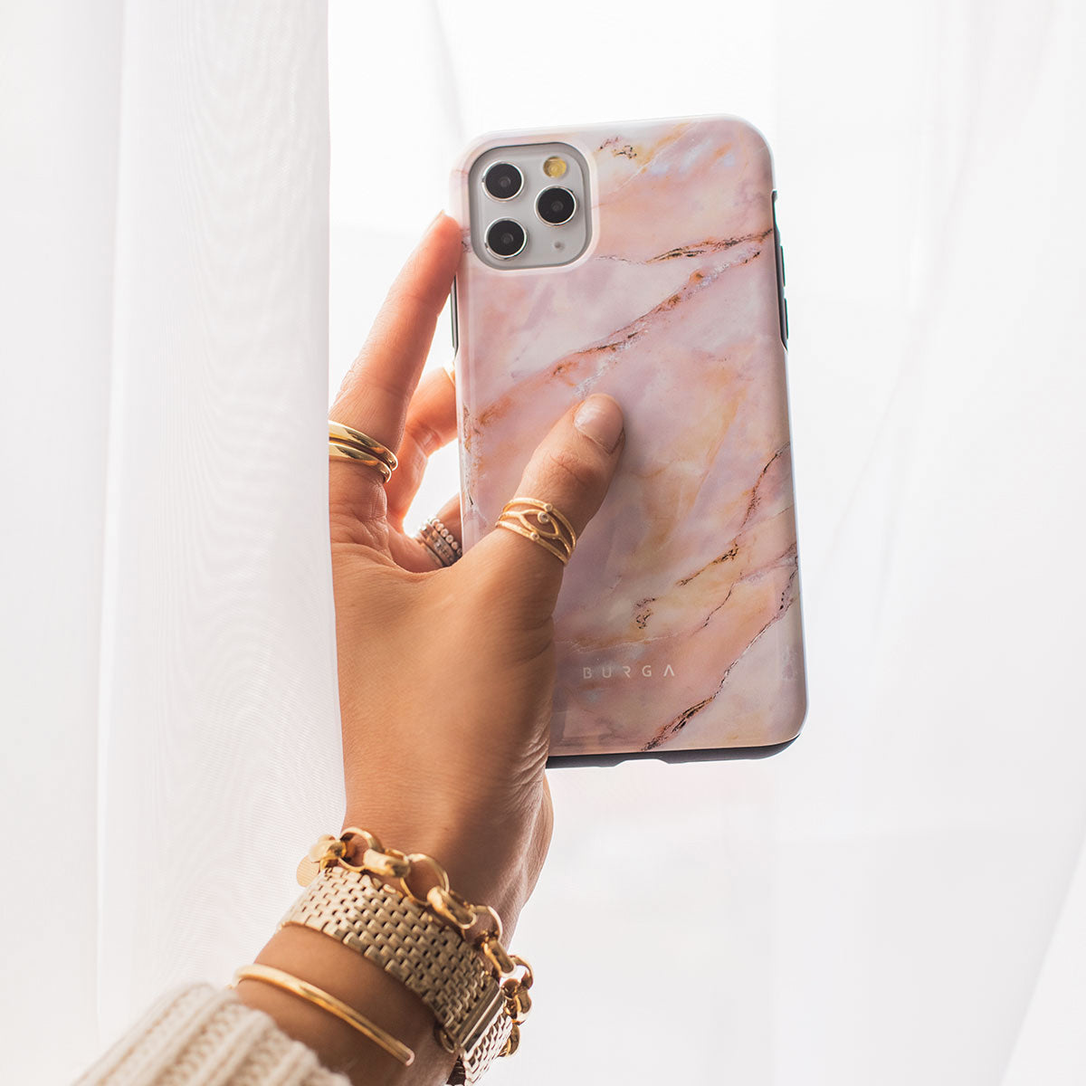 Morning Sunshine - Pastel Marble iPhone 17 Pro Case | BURGA