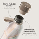Pastel Hues - Colorful Marble Water Bottle 4