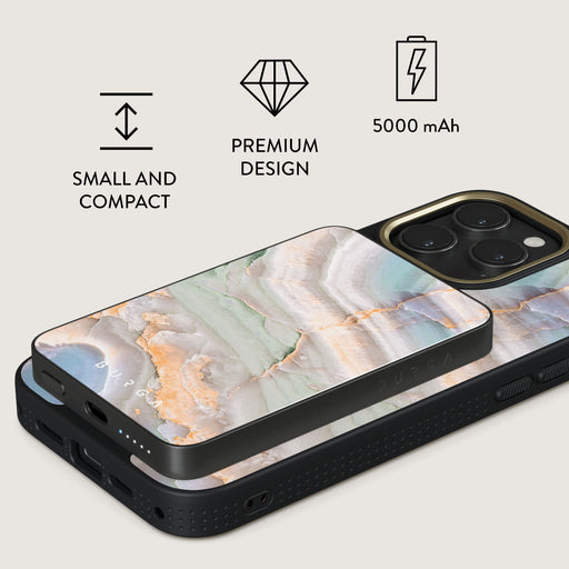 Pastel Hues - Colorful Marble Magnetic Power Bank 2