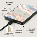 Pastel Hues - Colorful Marble Magnetic Power Bank 5
