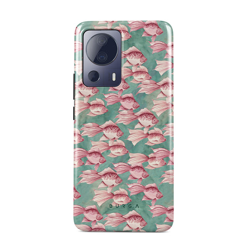 HAOYE Cover Per Xiaomi Mi 13 Lite, Custodia 360° Antiurto, Mix Di Silicone TPU, PC Rigido E Tessuto Denim, Colore Grigio - 3