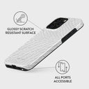 Glacial Desert - White Snakeskin iPhone 15 Pro Case 7