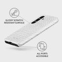 Glacial Desert - White Snakeskin Samsung Galaxy S25 Plus Case 3