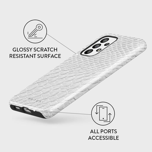 Glacial Desert - White Snakeskin Samsung Galaxy A23 4G / 5G Case 3