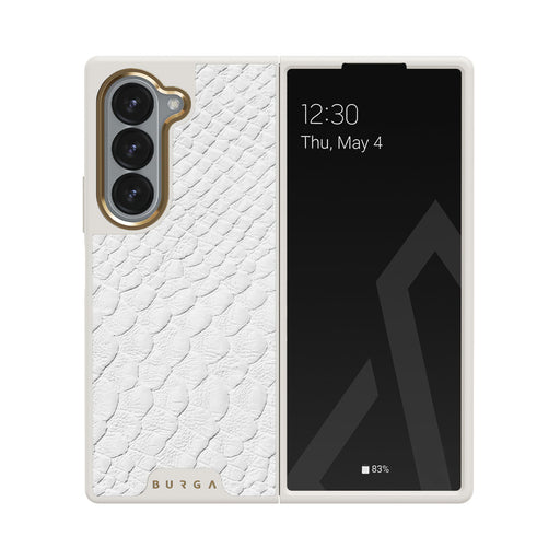 Glacial Desert - White Snakeskin Samsung Galaxy Z Fold 6 Case 24