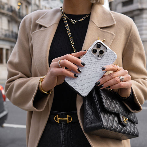 Glacial Desert - White Snakeskin OnePlus 12 Case 5