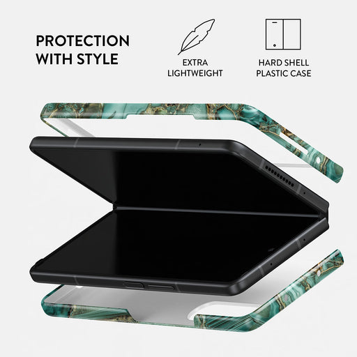Ubud Jungle - Turquoise Samsung Galaxy Z Fold 4 Case 2