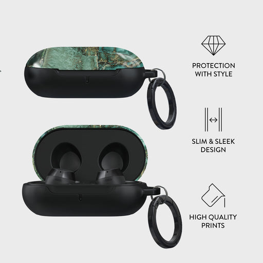 Ubud Jungle - Turquoise Samsung Galaxy Buds Plus Case 4