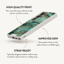 Ubud Jungle - Turquoise Samsung Galaxy S25 Ultra Case 28