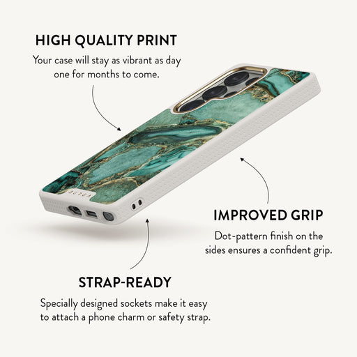 Ubud Jungle - Turquoise Samsung Galaxy S25 Ultra Case 28