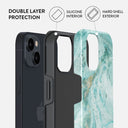 Uluwatu Waves - Teal iPhone 15 Plus Case 6