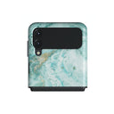 Uluwatu Waves - Teal Samsung Galaxy Z Flip 3 Case 1