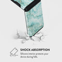 Uluwatu Waves - Teal Samsung Galaxy Z Flip 3 Case 4