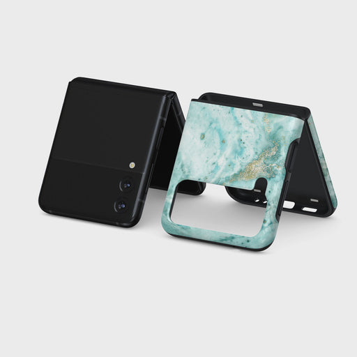 Uluwatu Waves - Teal Samsung Galaxy Z Flip 3 Case 5