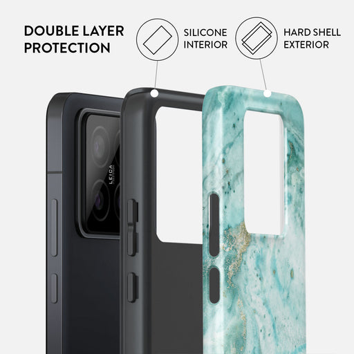 Uluwatu Waves - Teal Xiaomi 14 Case 2