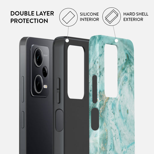 Uluwatu Waves - Teal Xiaomi Redmi Note 12 Pro+ 5G Case 2