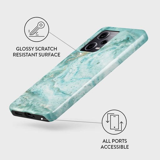 Uluwatu Waves - Teal Xiaomi Redmi Note 12 Pro+ 5G Case 3