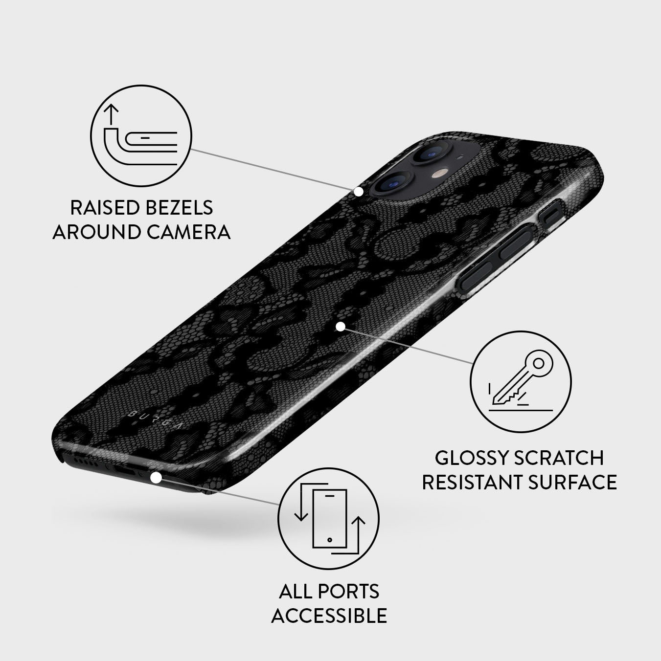 iPhone 12 Mini Case, Magnetic | BURGA