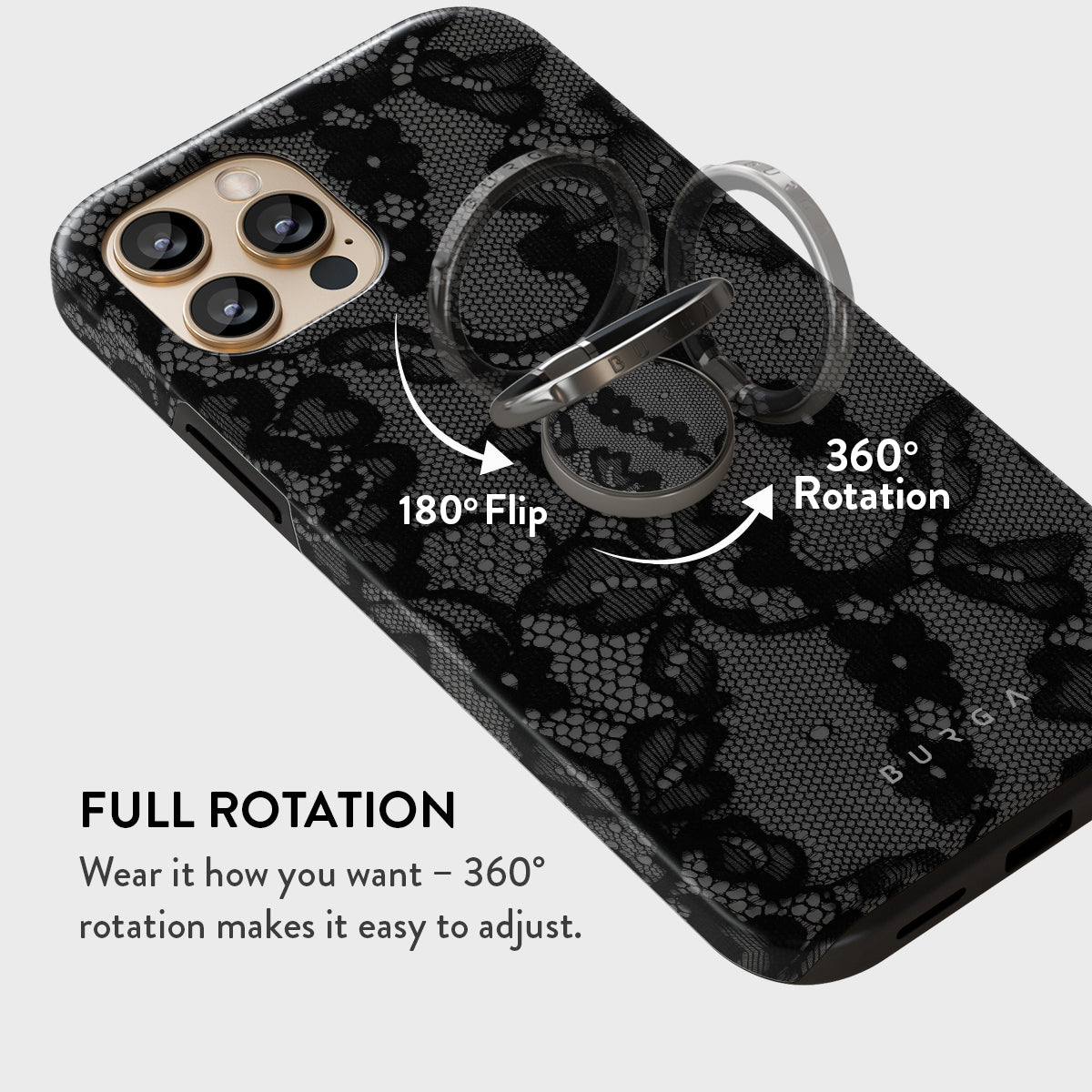 BURGA iPhone SE (2022)ケース マグネティックリングホルダー Magnetic - Phone Ring Holder Finger Grip Stand | BURGA