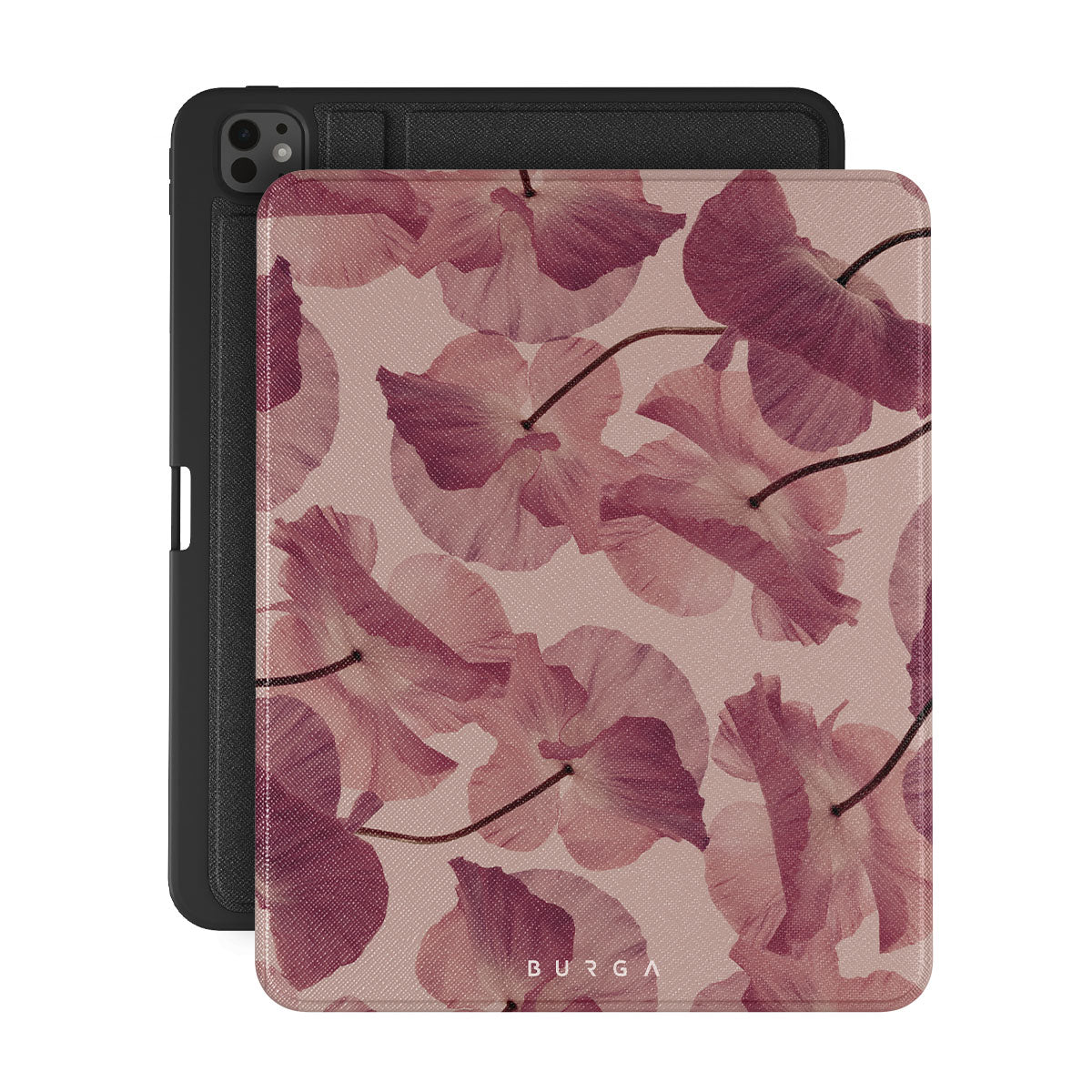 【BURGA】iPadタブレットケース 花柄 高級感 ペン収納スタンド可 BURGA】iPadタブレットケース 花柄 高級感 ペン収納スタンド可