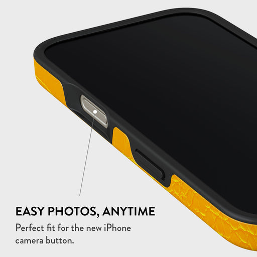 Canary Yellow - Snake Skin iPhone 16 Pro Case 5