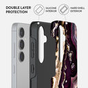 Purple Skies - Marble Samsung Galaxy S24 Case 6