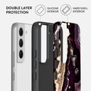 Purple Skies - Marble Samsung Galaxy S22 Plus Case 6