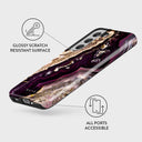Purple Skies - Marble Samsung Galaxy S22 Plus Case 7