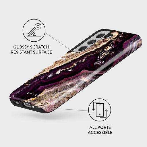Purple Skies - Marble Samsung Galaxy S22 Plus Case 7