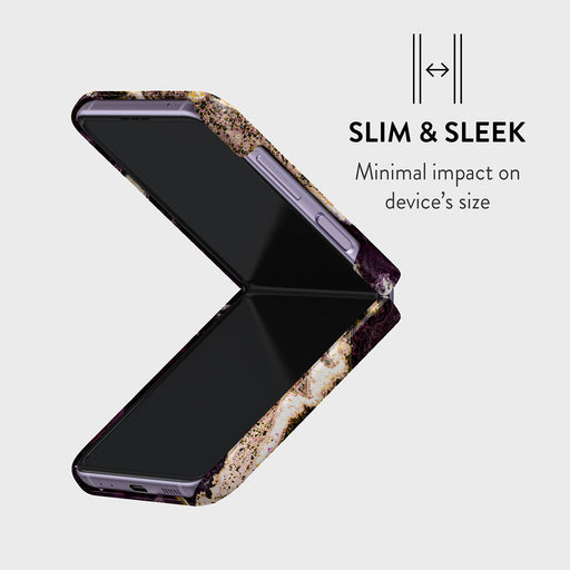 Purple Skies - Marble Samsung Galaxy Z Flip 4 Case 4