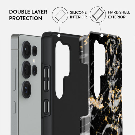 Make A Wish - Gold Marble Samsung Galaxy S25 Ultra Case 2