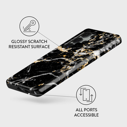 Make A Wish - Gold Marble Samsung Galaxy S25 Ultra Case 3