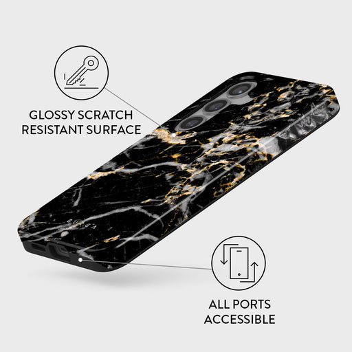 Make A Wish - Gold Marble Samsung Galaxy S24 FE Case 3