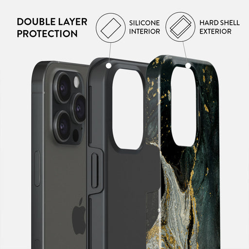 Northern Lights - Marble iPhone 15 Pro Max Case 6
