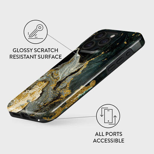 Northern Lights - Marble iPhone 15 Pro Max Case 7