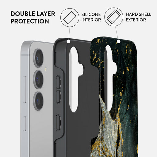 Northern Lights - Marble Samsung Galaxy S24 FE Case 2