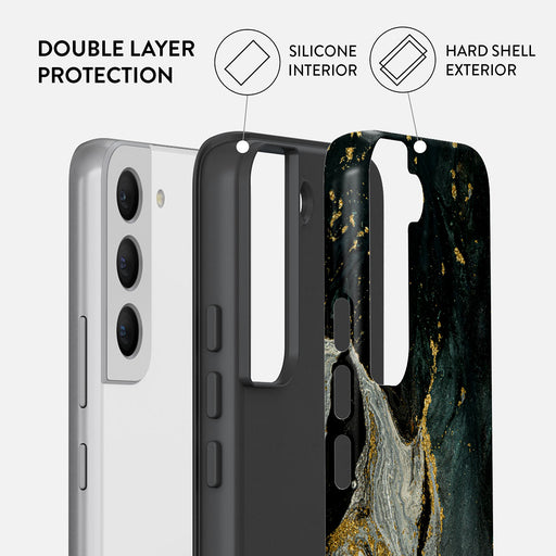 Northern Lights - Marble Samsung Galaxy S22 Case 6