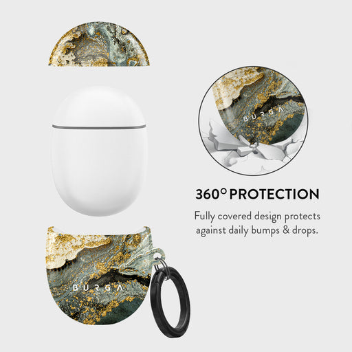 Northern Lights - Marble Google Pixel Buds Pro Case 2