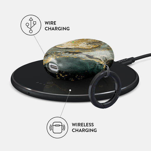 Northern Lights - Marble Google Pixel Buds Pro Case 3