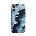 Frozen Lake - Gray Marble iPhone 16 Plus Case 1