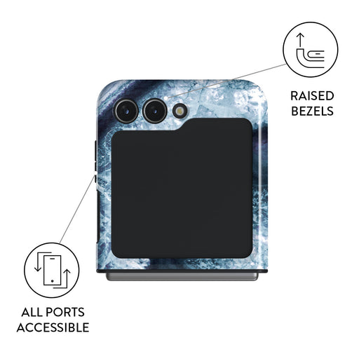 Frozen Lake - Gray Marble Samsung Galaxy Z Flip 5 Case 9