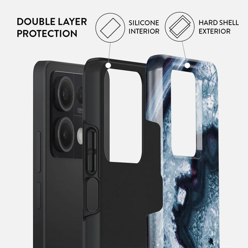 Frozen Lake - Gray Marble Xiaomi Redmi Note 13 5G Case 2