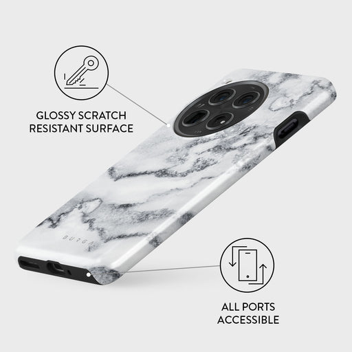 White Winter - Classy Marble OnePlus 12 Case 3