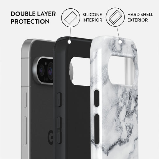 White Winter - Classy Marble Google Pixel 9 Pro XL Case 2