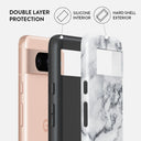 White Winter - Classy Marble Google Pixel 8 Case 3