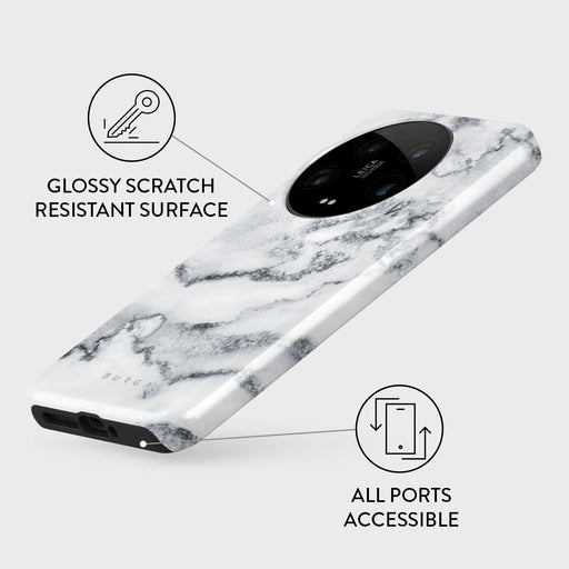 White Winter - Classy Marble Xiaomi 14 Ultra Case 3