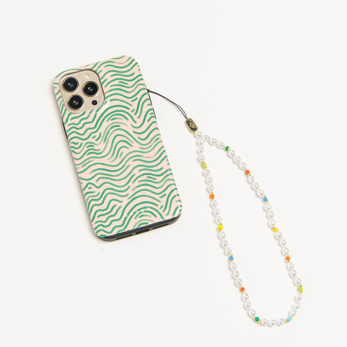 Phone Charm - White Pearl Phone Strap Chain